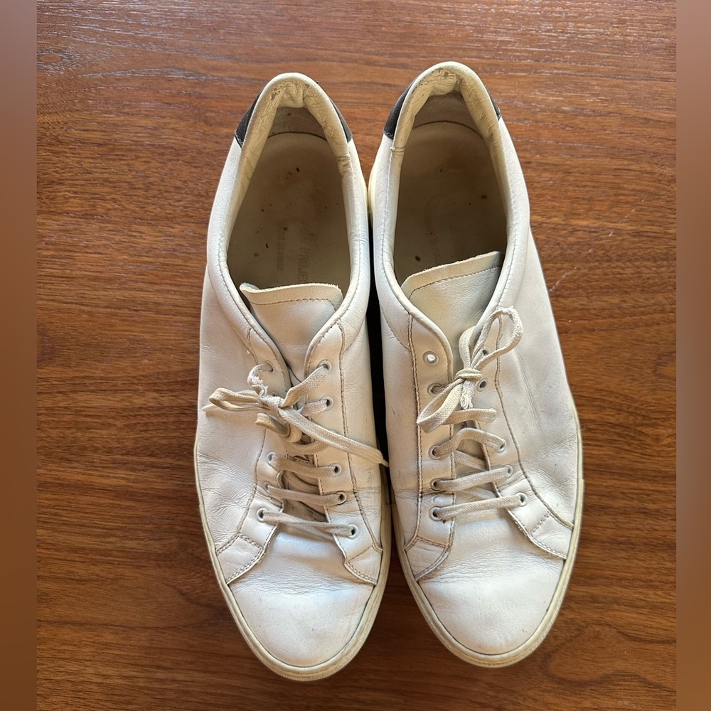 Men’s Common Projects Reto, white with black accents